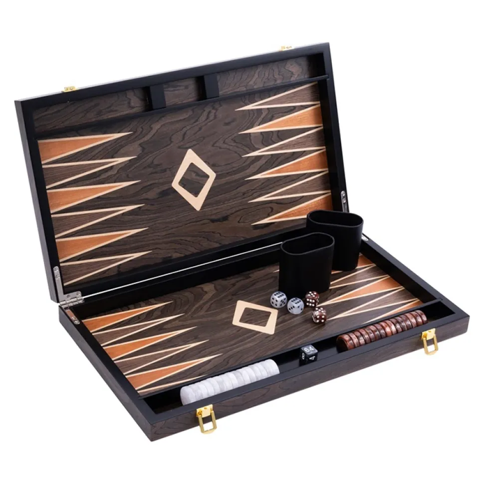 Longfield Backgammon Large Brown Ebony