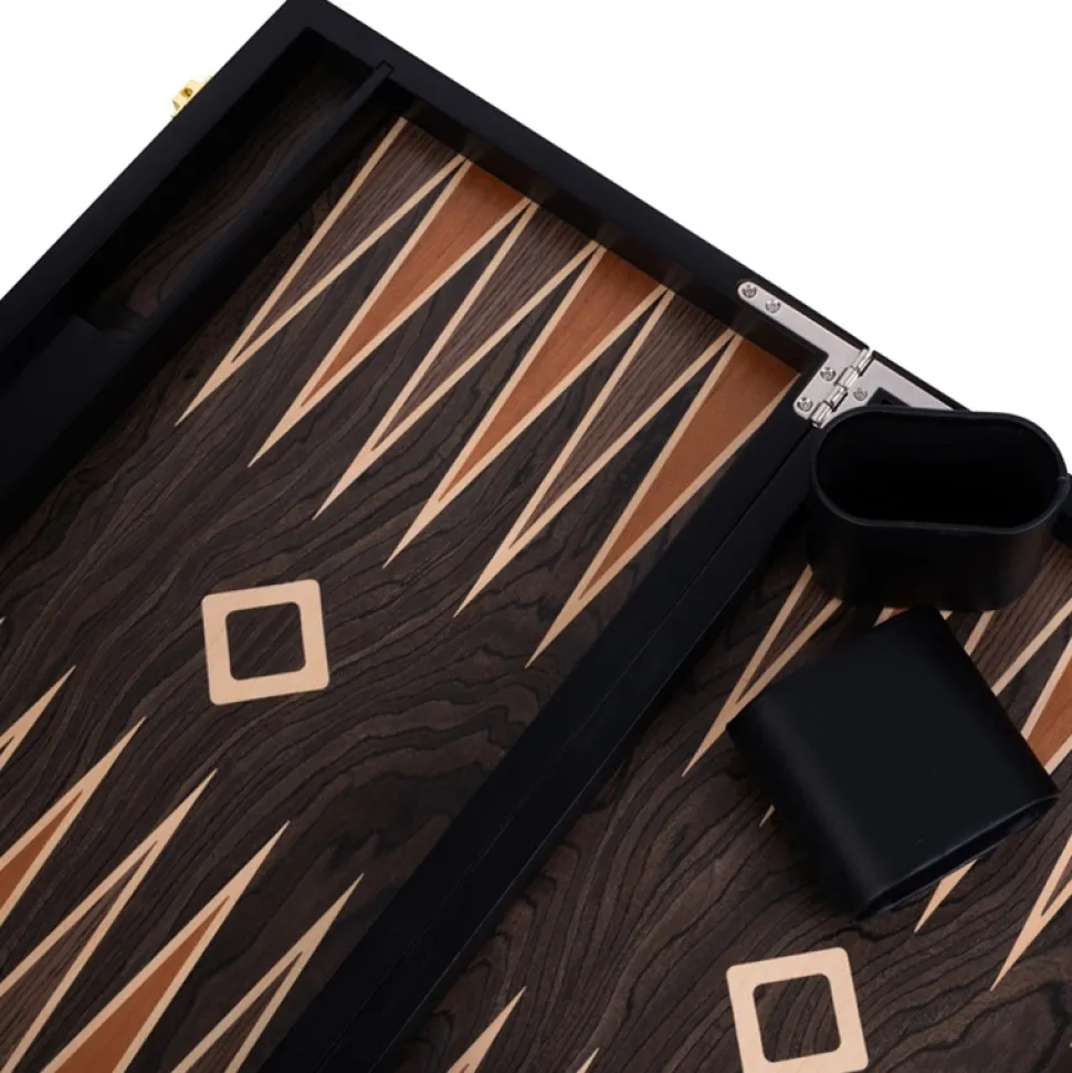 Longfield Backgammon Large Brown Ebony