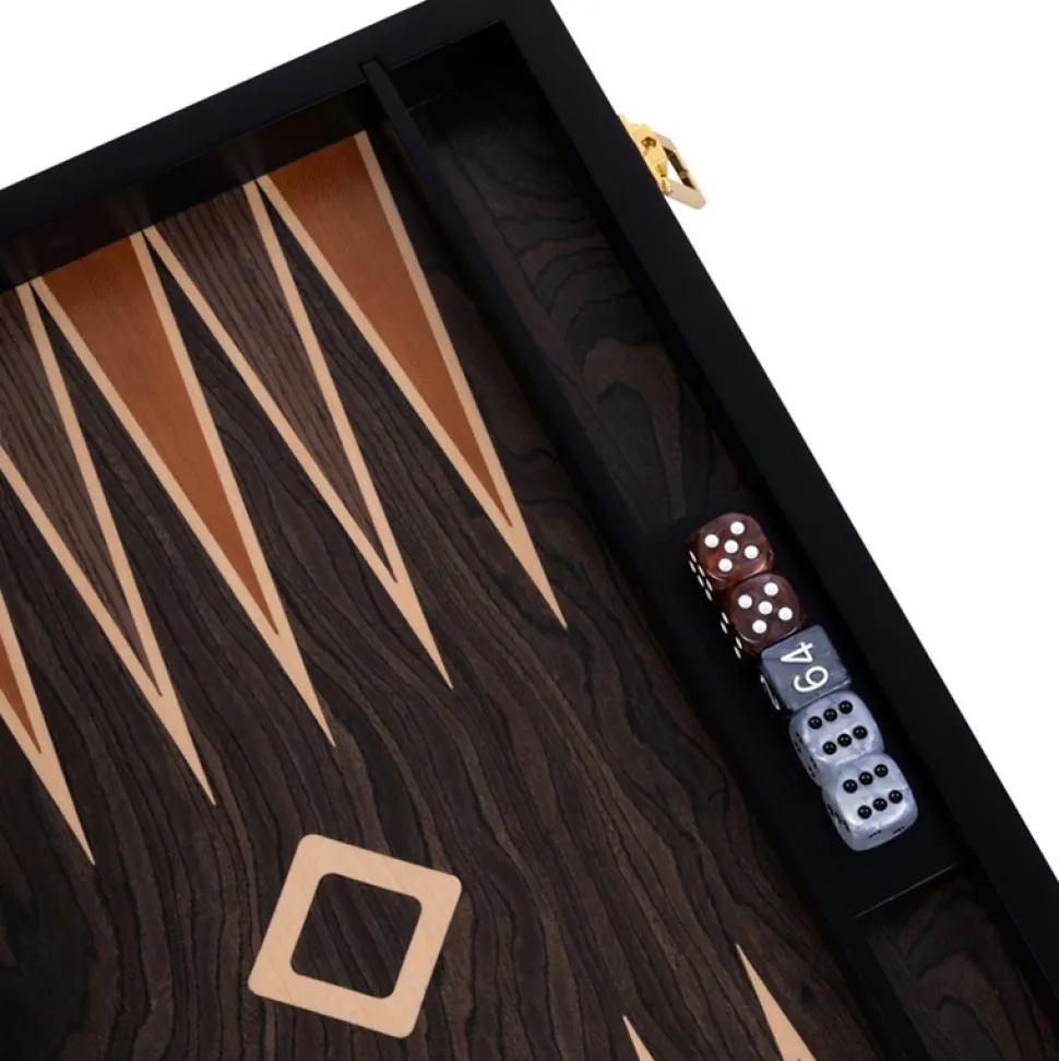 Longfield Backgammon Large Brown Ebony