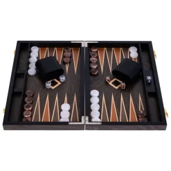Longfield Backgammon Medium Brown Ebony
