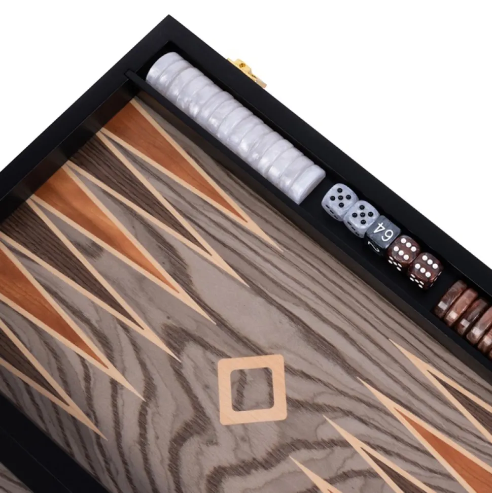 Longfield Backgammon Medium Ebony