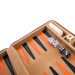 Longfield Backgammon Travel Beige